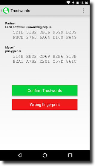 pepv0-9android-v0-71-privacystatushandshakepgpfingerprint