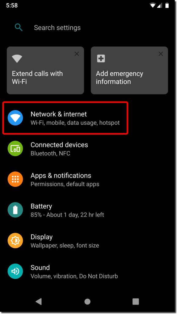 Change your Device DNS