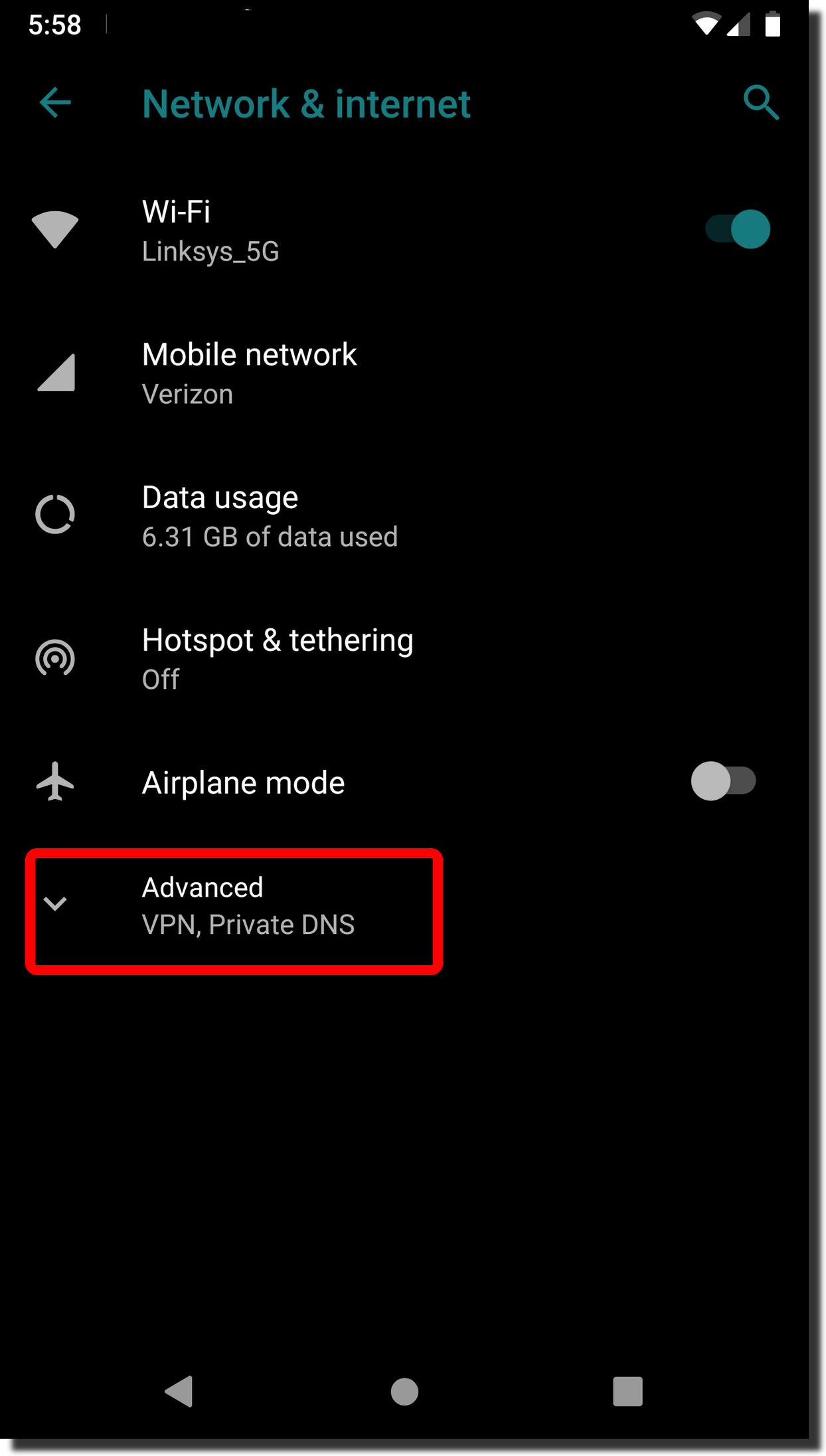 Change your Device DNS