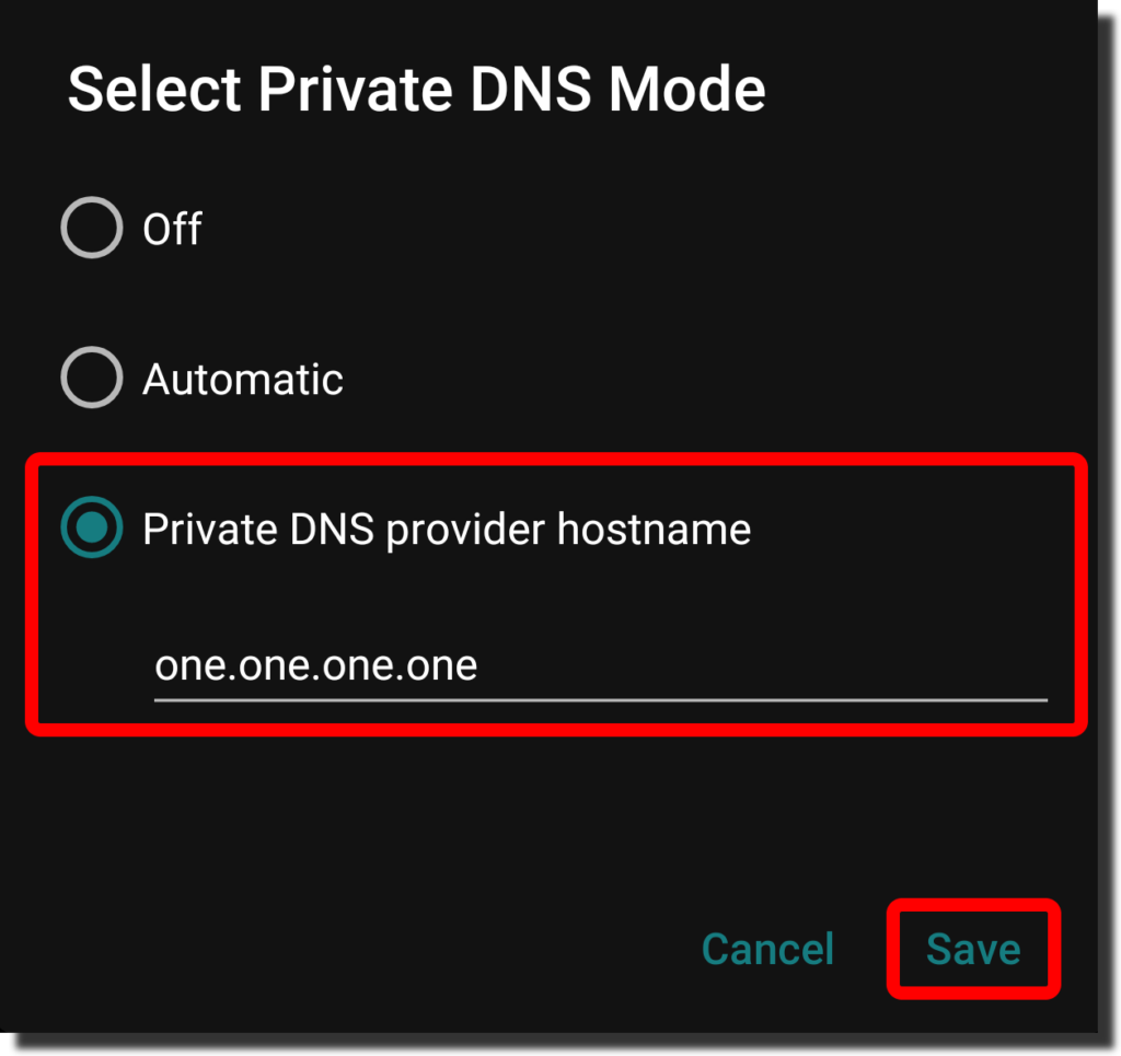 Change your Device DNS
