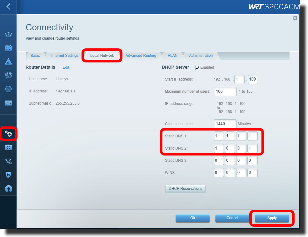 Change your Device DNS