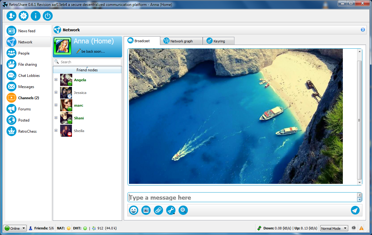 RetroShare – All In One Encrypted Communications